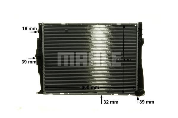 Mahle&#x2F;Behr Radiator, engine cooling – price 615 PLN