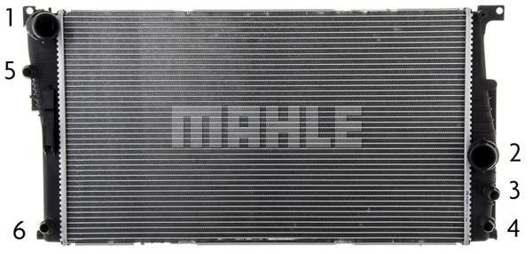 Radiator, engine cooling Mahle&#x2F;Behr CR 1725 000P
