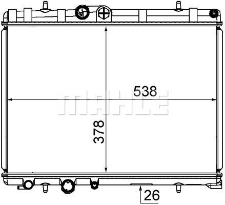 Mahle&#x2F;Behr Radiator, engine cooling – price