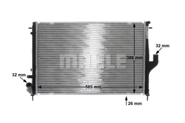 Radiator, engine cooling Mahle&#x2F;Behr CR 1790 000S