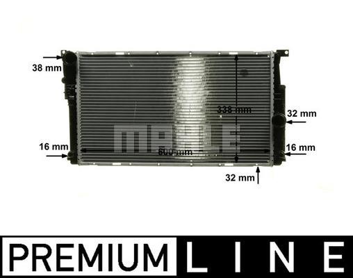 Radiator, engine cooling Mahle&#x2F;Behr CR 1909 000P