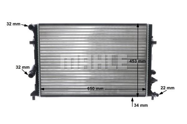 Mahle/Behr Engine cooling radiator – price 505 PLN