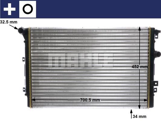 Mahle/Behr Engine cooling radiator – price 542 PLN