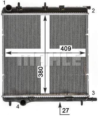 Mahle/Behr CR 1988 000P Radiator, engine cooling CR1988000P