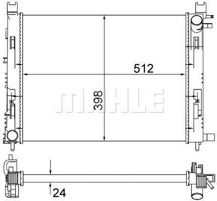 Mahle/Behr Engine cooling radiator – price [object Object] PLN