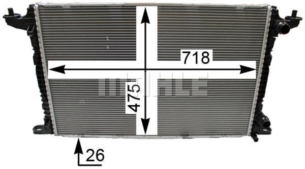 Mahle/Behr CR 2179 000P Radiator, engine cooling CR2179000P