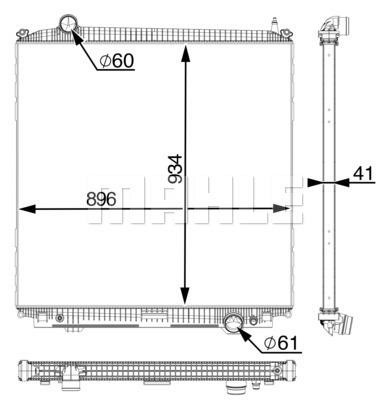 Mahle/Behr CR 2390 000P Radiator, engine cooling CR2390000P