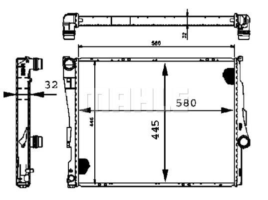 Mahle/Behr Engine cooling radiator – price 699 PLN