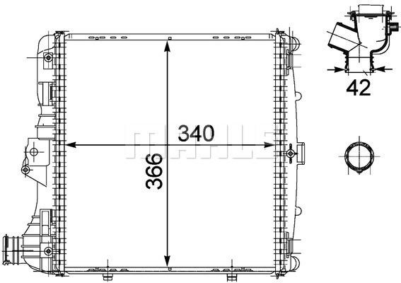 Mahle/Behr Engine cooling radiator – price [object Object] PLN