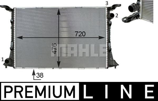 Mahle/Behr CR 82 000P Radiator, engine cooling CR82000P