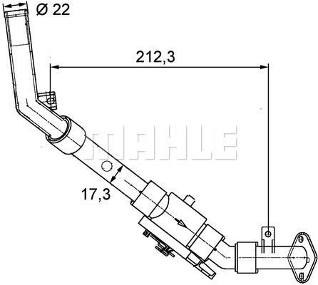 Heater control valve Mahle/Behr CV 4 000P