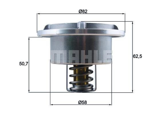 Mahle/Behr THD 6 75 Thermostat, coolant THD675