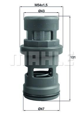 Mahle/Behr TO 18 114 Thermostat, coolant TO18114