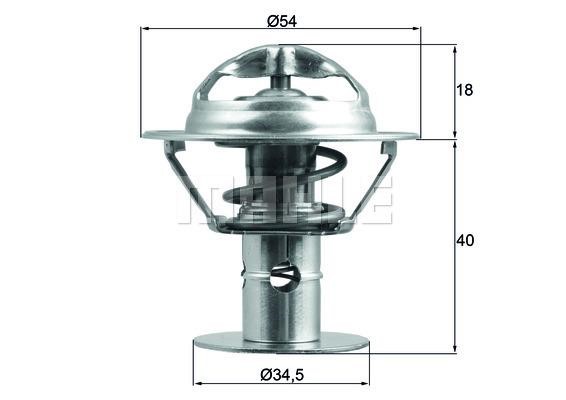 Mahle/Behr TX 180 86D Thermostat, coolant TX18086D