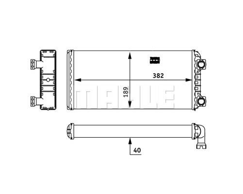 Mahle/Behr Heat exchanger, interior heating – price [object Object] PLN