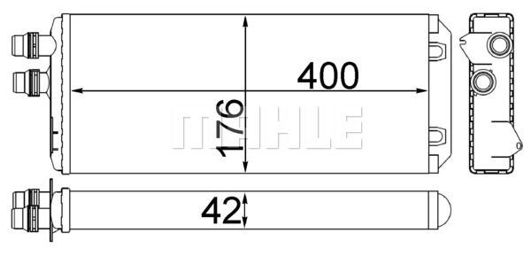 Mahle/Behr Heat exchanger, interior heating – price [object Object] PLN