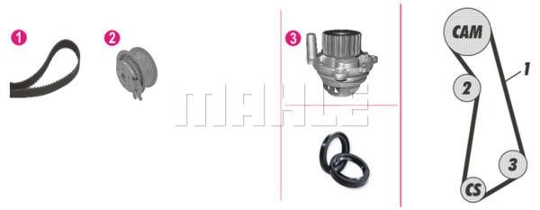 Mahle/Behr CPK 12 000P TIMING BELT KIT WITH WATER PUMP CPK12000P
