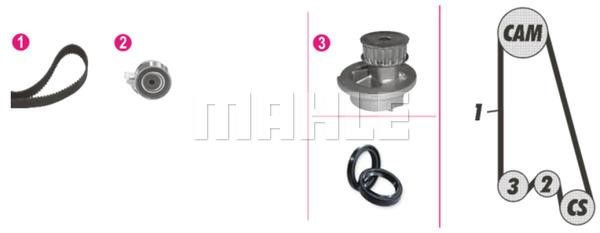 Mahle/Behr CPK 1 000P TIMING BELT KIT WITH WATER PUMP CPK1000P