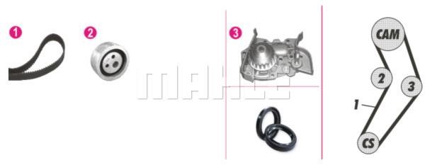 Mahle/Behr CPK 20 000P TIMING BELT KIT WITH WATER PUMP CPK20000P