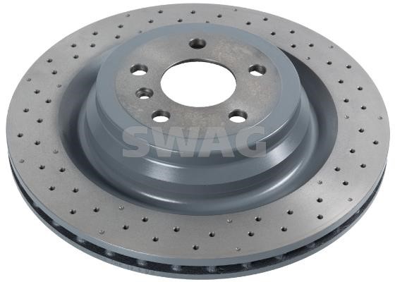 SWAG 10 10 6606 Ventilated brake disc with perforation 10106606 10106606 SWAG Ventilated brake disc with perforation