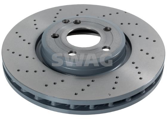 SWAG 10 10 7500 Front brake disc ventilated 10107500
