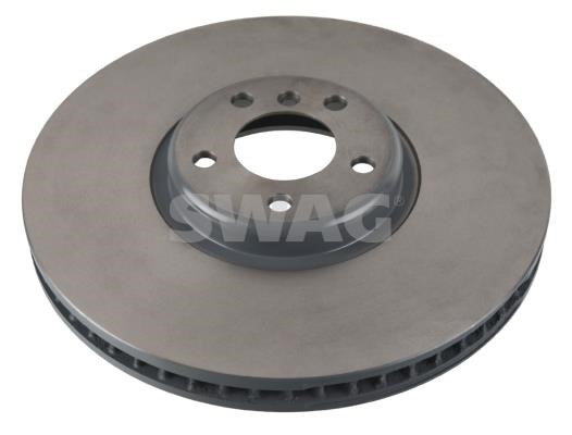 SWAG 20 10 7503 Front right ventilated brake disc 20107503