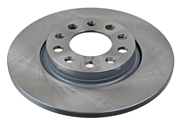 SWAG 33 10 0038 Rear brake disc, non-ventilated 33100038