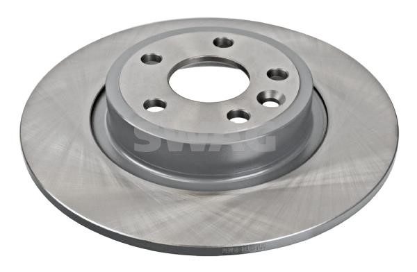 SWAG 33 10 0127 Rear brake disc, non-ventilated 33100127