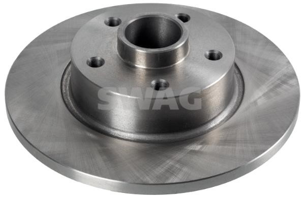 SWAG 33 10 0149 Rear brake disc, non-ventilated 33100149