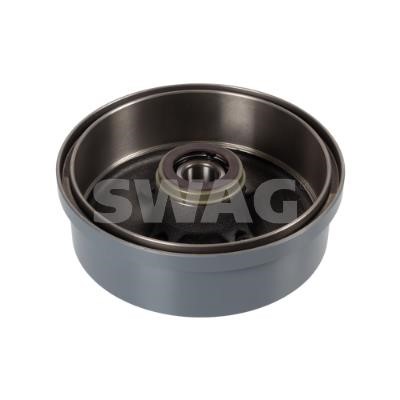 Brake drum with wheel bearing, assy SWAG 33 10 0663
