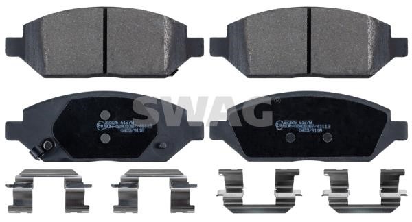 Brake pad kit Opel Karl: 42916974 SWAG Front disc brake pads, set