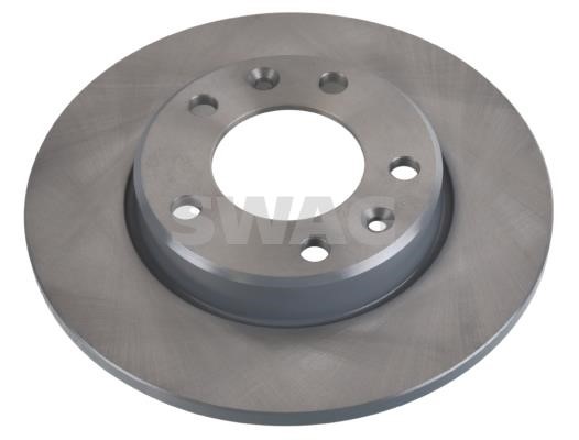 SWAG 62 10 7710 Rear brake disc, non-ventilated 62107710