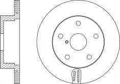 NiBK RN1508 Rear ventilated brake disc RN1508