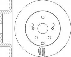 NiBK RN1528 Rear ventilated brake disc RN1528