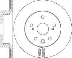 NiBK RN1665 Rear ventilated brake disc RN1665