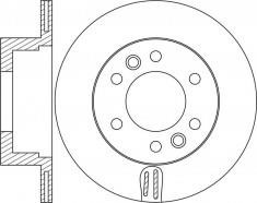 NiBK RN1656 Rear ventilated brake disc RN1656
