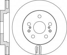 NiBK RN1692 Front brake disc ventilated RN1692