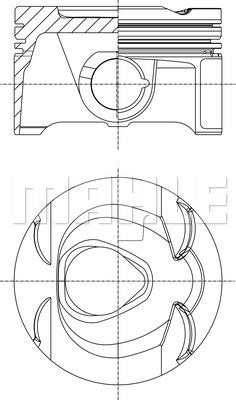 Mahle Original 001 PI 00164 000 Piston set 001PI00164000