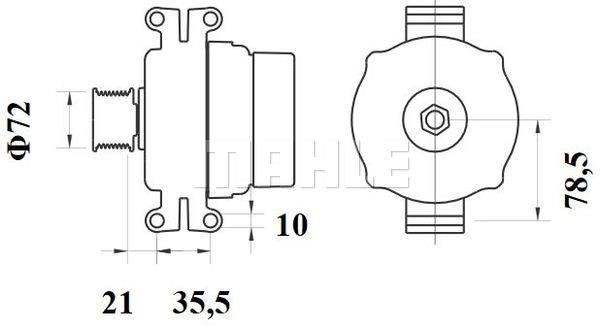 MG797 Mahle Original Alternator