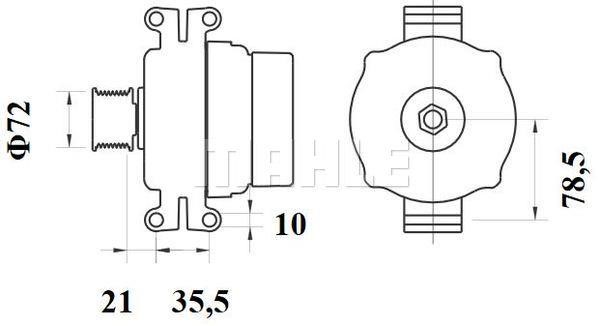 Mahle Original MG 798 Alternator MG798