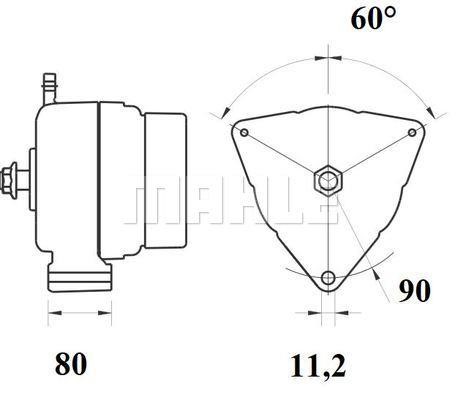 Alternator MAN: MG807 Mahle Original Alternator