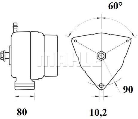 MG809 Mahle Original Alternator