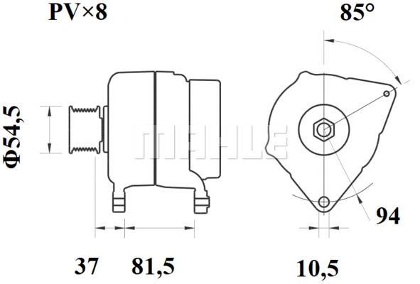 MG810 Mahle Original Alternator