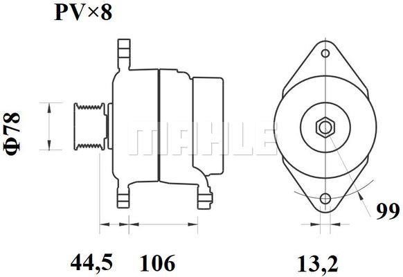 MG817 Mahle Original Alternator