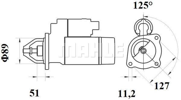 Mahle Original MS 753 Starter MS753