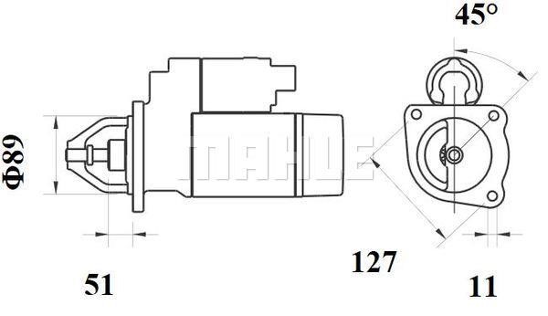 MS774 Mahle Original Starter