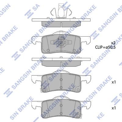 SD4118 Sangsin Unventilated front brake disc