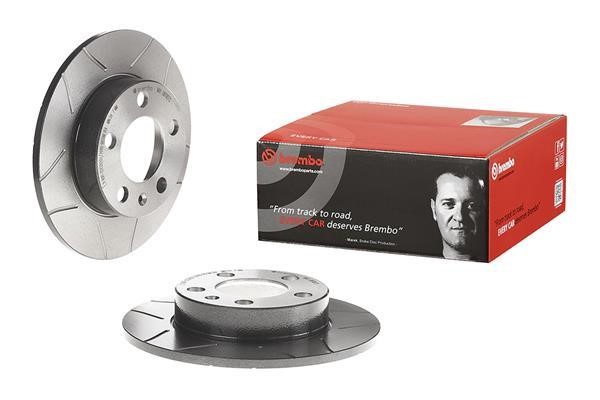 Unventilated brake disc Brembo 08.7165.75