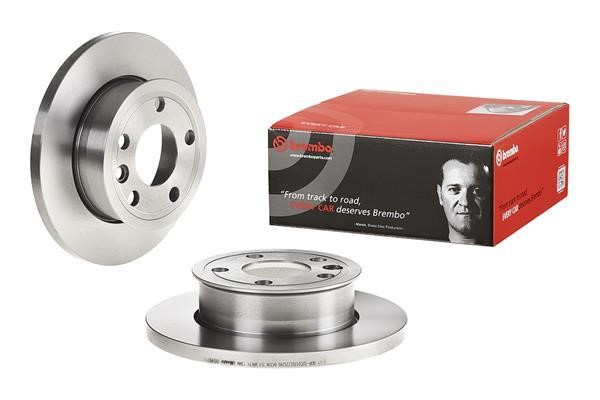 Unventilated front brake disc Brembo 08.5497.10