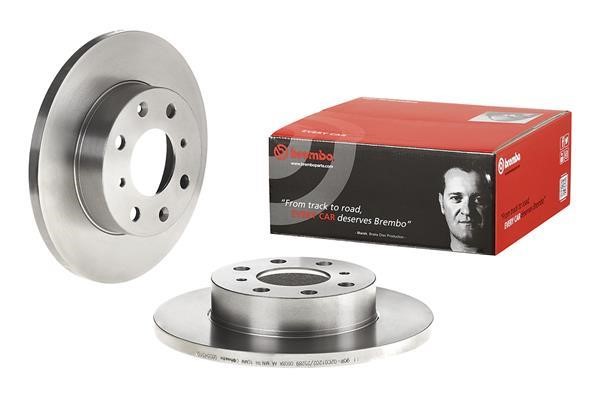 Unventilated front brake disc Brembo 08.5545.10